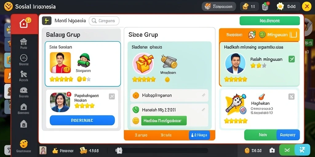 Ruang kompetisi online untuk bersaing dengan teman.