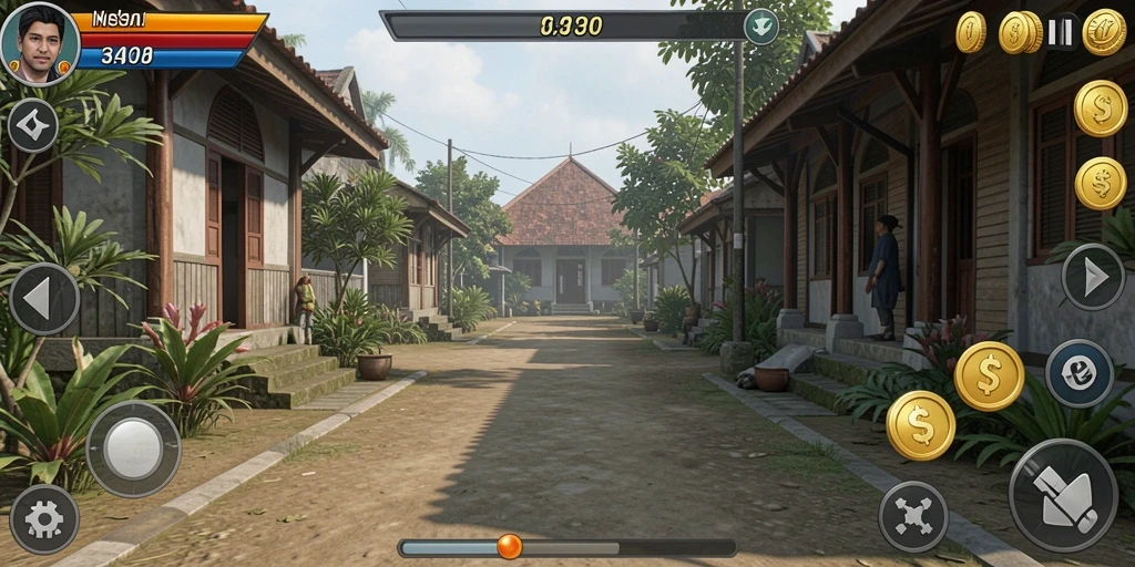 Fitur multiplayer yang memungkinkan bermain bersama teman.